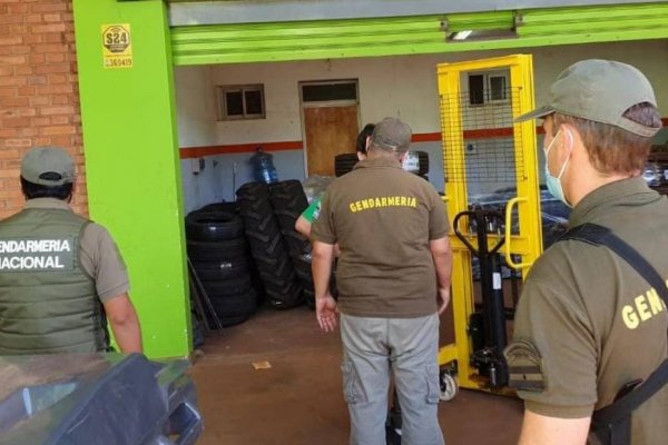 Secuestraron millonaria carga de calzados y neumáticos importados de contrabando