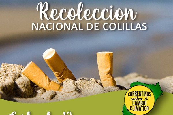 Correntinos contra el cambio climático invitan a una recolección nacional de colillas