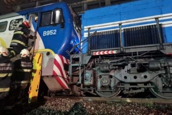 Chocaron dos trenes de frente a la altura de Palermo