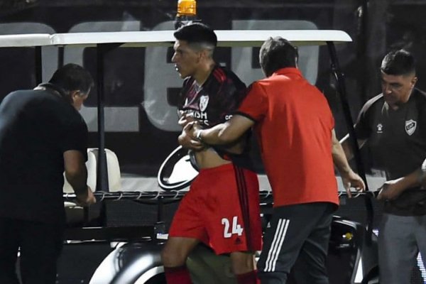 Enzo Pérez se lesionó un brazo y preocupa a todo River