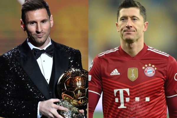 La picante frase de Lewandowski contra Messi por el Balón de Oro