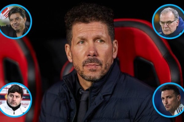 Simeone, Scaloni, Gallardo, Bielsa y Pochettino, entre los mejores entrenadores del mundo