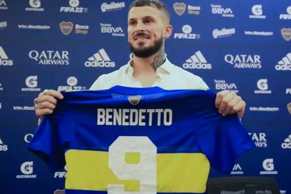 Darío Benedetto fue presentado como refuerzo de Boca