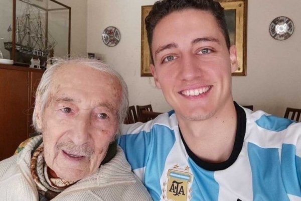 Falleció Don Hernán, el hombre de 100 años que anotaba los goles de Messi