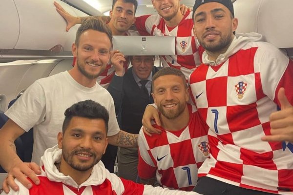 Lucas Ocampos, Marcos Acuña y Alejandro Gómez se pusieron la camiseta de Croacia