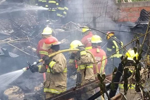 Un hombre intentó quemar un panal de abejas pero prendió fuego su casa