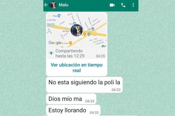 El chat entre la joven que murió y su madre: 