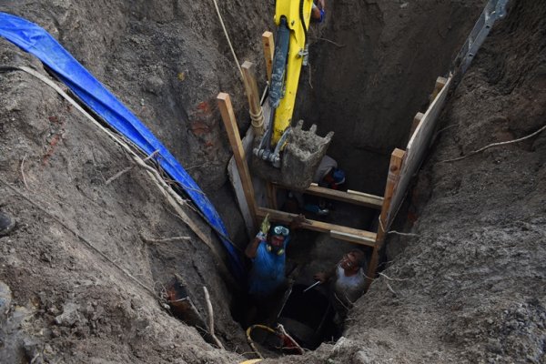 Se normaliza el suministro de agua tras reparación de un tramo del caño maestro dentro de la planta potabilizadora