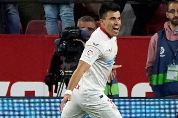 Marcos Acuña anotó un gol en el empate de Sevilla contra Celta