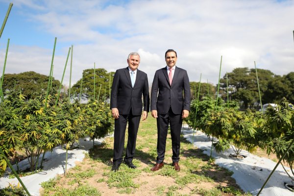 Valdés recorrió con su par Morales “Caá Cannabis” y obras de salud