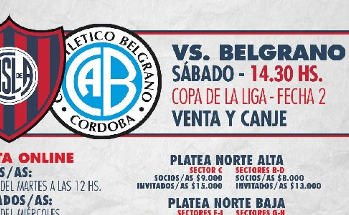 Atención socios de San Lorenzo: Arranca el canje de populares para el encuentro ante Belgrano