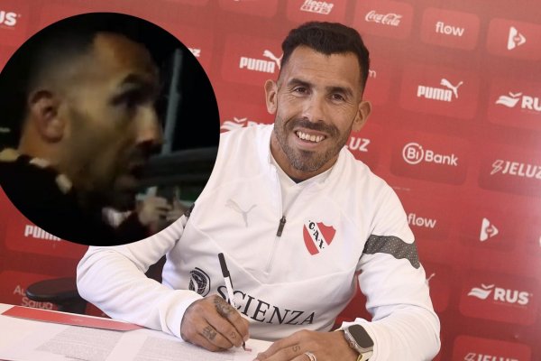 VIDEO | Tevez, CARA A CARA con la barra de Independiente a horas de asumir como DT