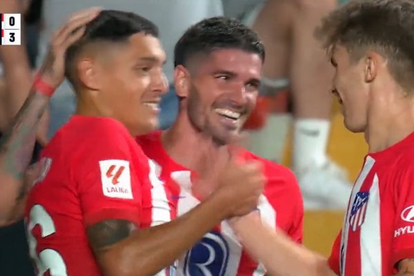 VIDEO | Se juntaron los campeones del mundo: asistencia de De Paul y golazo de Molina para Atlético de Madrid