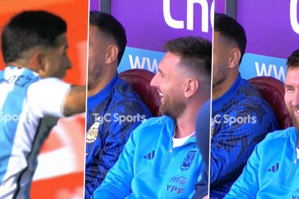 VIDEO | La reacción de Messi ante el golazo de Enzo Fernández