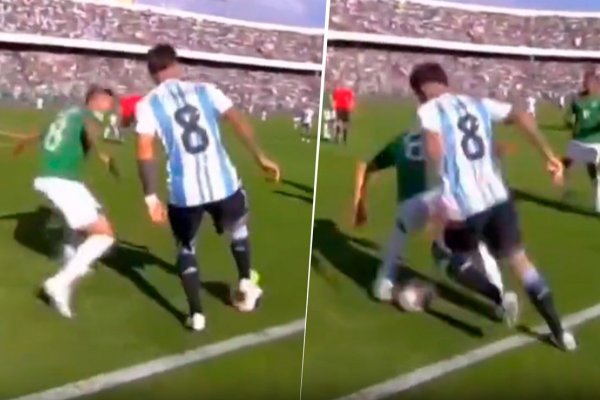 (VIDEO) Enzo Fernández se divierte: TREMENDO caño contra Bolivia