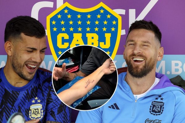 No es Paredes: el ex jugador de Boca que fue viral por tatuarse a Messi