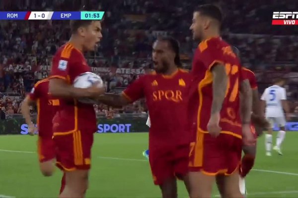 VIDEO | Volvió la Joya: Dybala abrió la cuenta para Roma ante Empoli