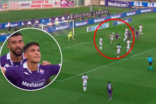 VIDEO | Martínez Quarta, de cabeza, puso el 2 a 1 para la Fiorentina