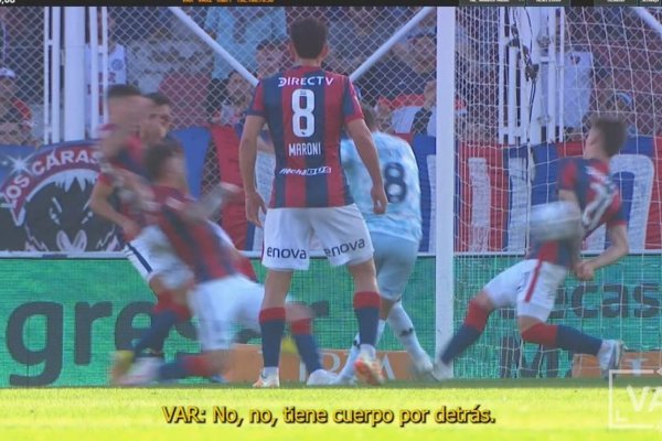 (VIDEO) Los primeros audios del VAR en la Copa de la Liga: San Lorenzo vs Racing