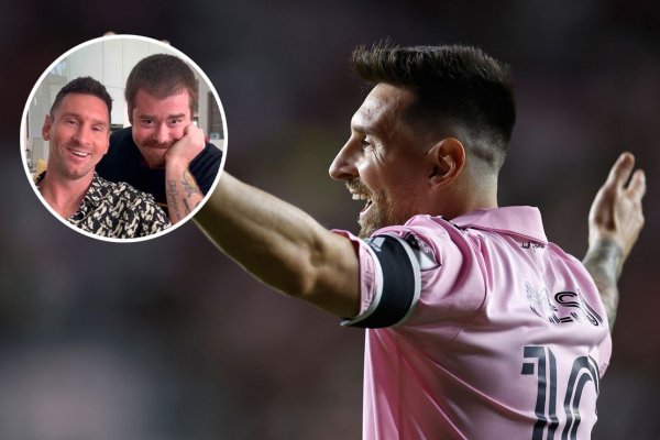 El beso viral de Migue Granados a Messi