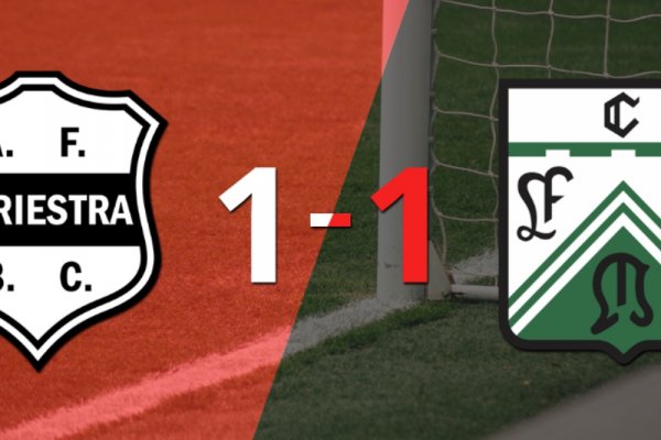 Ferro empató 1-1 en su visita a Riestra