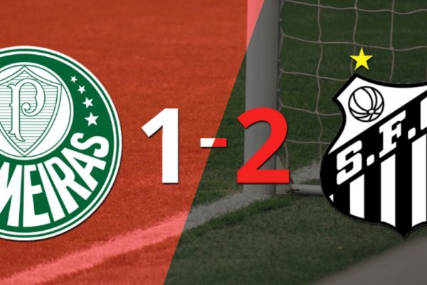 Con un marcador 2-1, Santos derrotó a Palmeiras por el clásico 