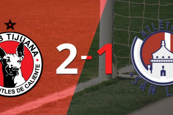 Tijuana le ganó a Atl. de San Luis en su casa por 2-1