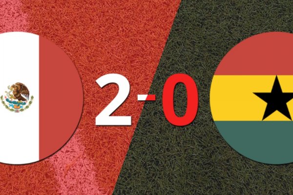 México venció 2-0 a Ghana en un partido amistoso