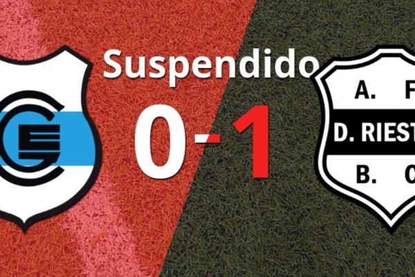 Suspendido el partido entre Riestra y Gimnasia (J)