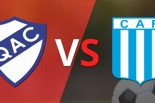 Racing (Cba) le está ganando a Quilmes en el estadio Centenario Ciudad de Quilmes