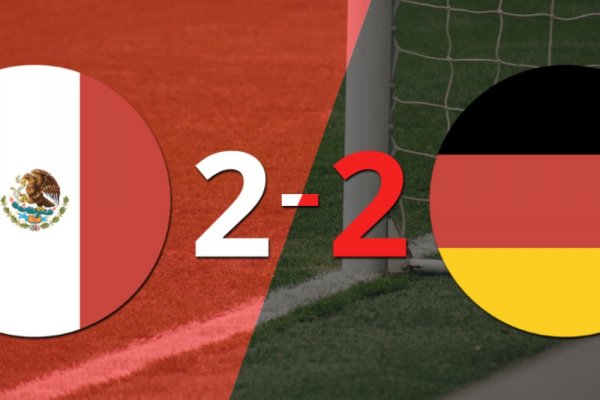 Alemania selló un empate con México en un partido amistoso