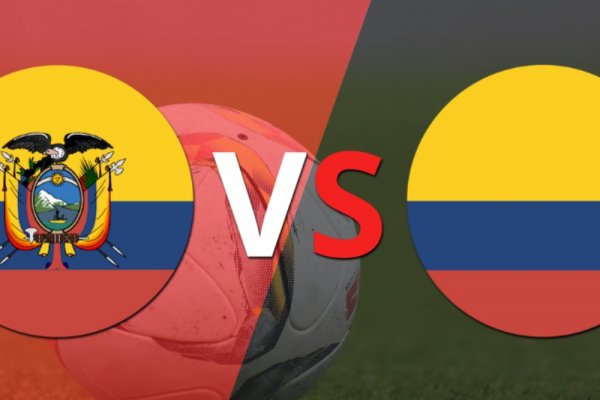 Ecuador y Colombia  empatan 0-0 y se van al entretiempo