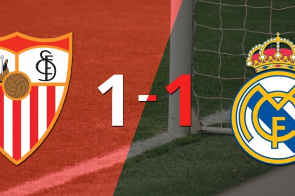 Sevilla y Real Madrid se reparten los puntos y empatan 1-1