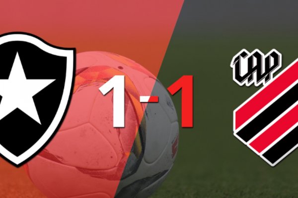 Empate a uno entre Botafogo y Athletico Paranaense