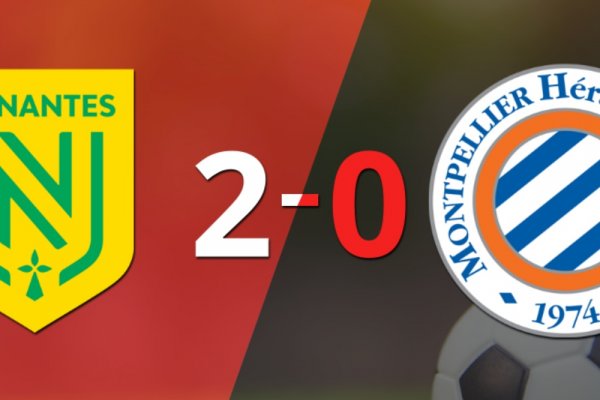 Nantes derrotó 2-0 en casa a Montpellier