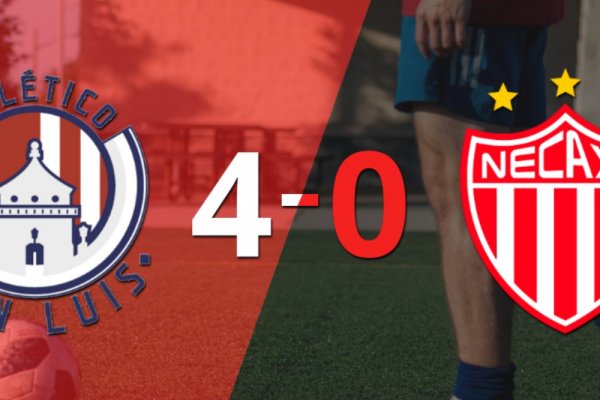 Necaxa se fue goleado 4-0 en su visita a Atl. de San Luis