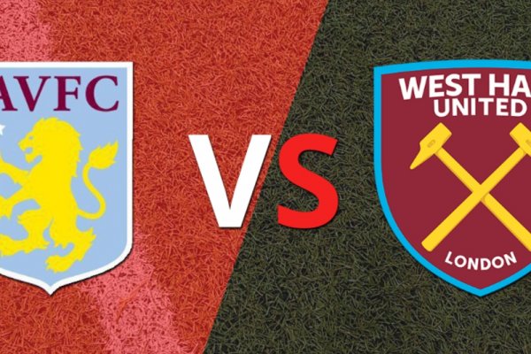 Aston Villa vs West Ham United se van al descanso con un marcador 1-0