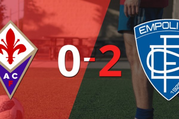 Empoli le ganó como visitante a Fiorentina por 2 a 0