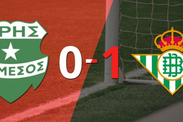 Solitario gol le da triunfo a Betis sobre Aris Limassol