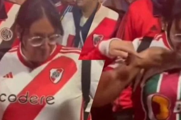 ¡De no creer! La hincha de River que fue al Monumental con la camiseta del Fluminense