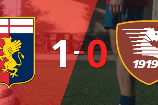 Genoa le ganó 1-0 como local a Salernitana