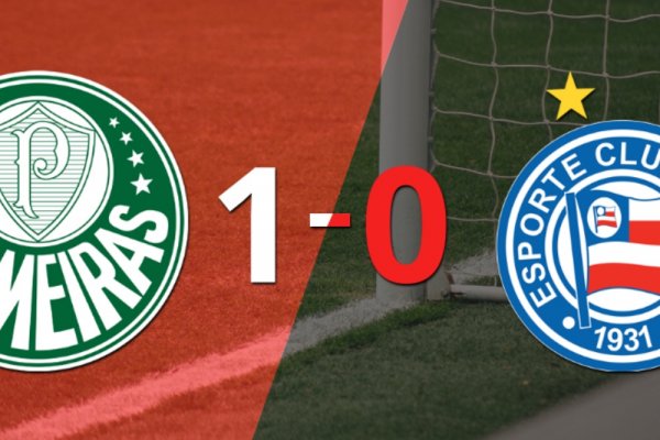 A Palmeiras le alcanzó con un gol para derrotar a Bahia en el estadio Allianz Parque