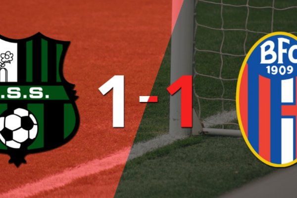 Sassuolo y Bologna se reparten los puntos y empatan 1-1