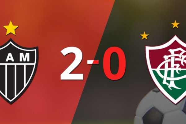 Atlético Mineiro gana 2-0 a Fluminense con doblete de Paulinho