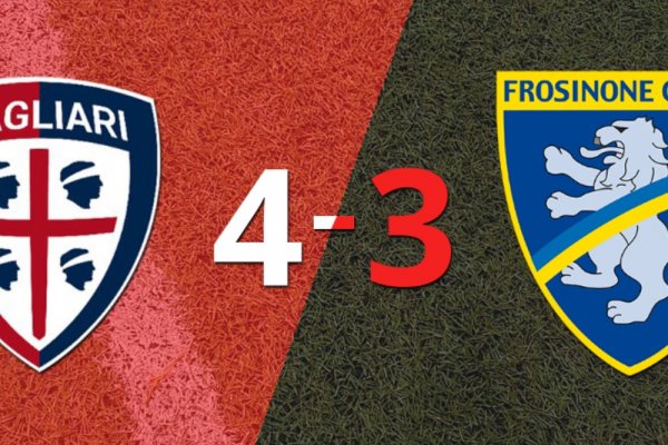 Derrota de Frosinone ante Cagliari a pesar del doblete de Matías Soulé