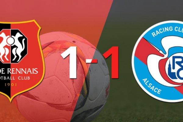 Empate a uno entre Stade Rennes y RC Strasbourg