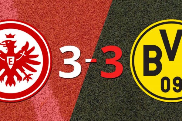 Doblete de Omar Marmoush en el empate a 3 entre Eintracht Frankfurt y Borussia Dortmund