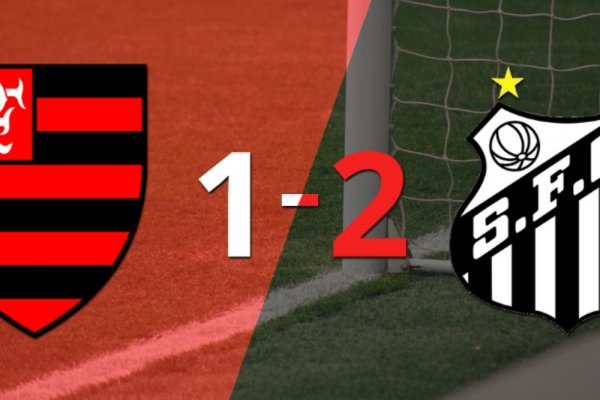 Santos superó 2-1 a Flamengo como visitante