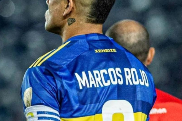 El curioso gesto de Marcos Rojo en Boca antes de la final ante Fluminense