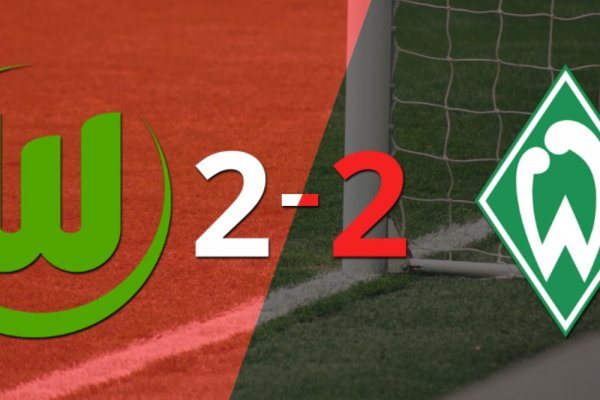 Wolfsburgo y Werder Bremen sellaron un empate a dos